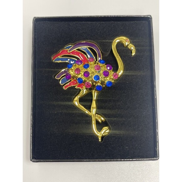 Firefly Fox Badger’s Family Heirloom Flamingo Pin Brooch New - Picture 2 of 9